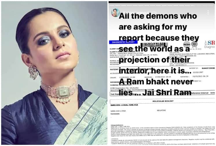 Kangana Ranaut Shares Covid Report for demons who questioned her credibility