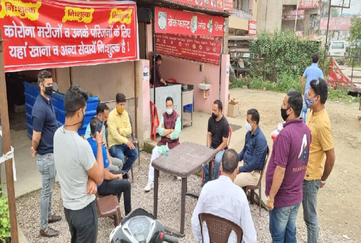 In nerchowk traders opened a free shop for corona postive and attendants