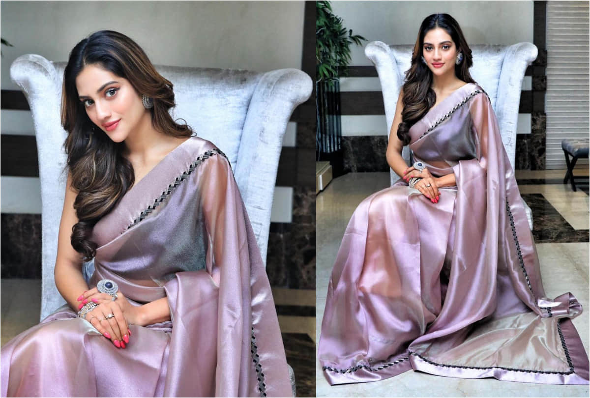 nusrat jahan gorgeous saree look perfect fashion inspiration for ladies