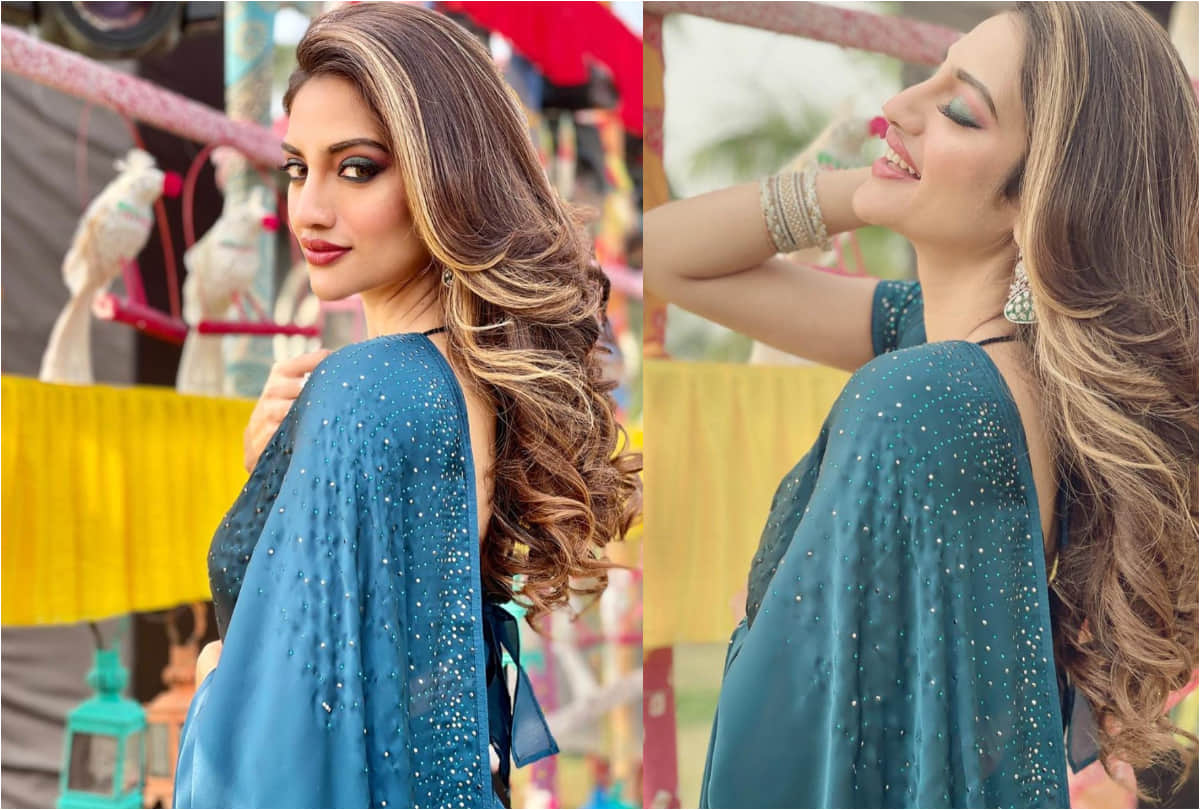 nusrat jahan gorgeous saree look perfect fashion inspiration for ladies