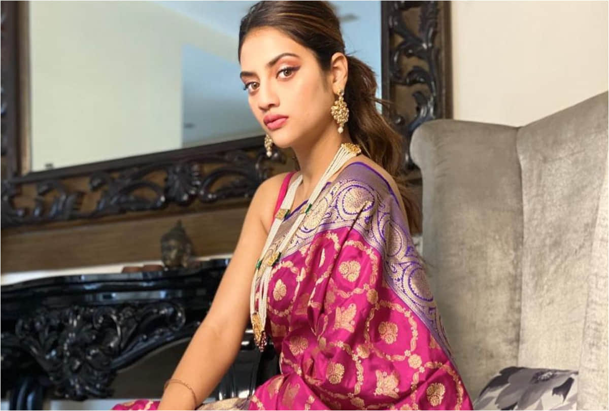 nusrat jahan gorgeous saree look perfect fashion inspiration for ladies