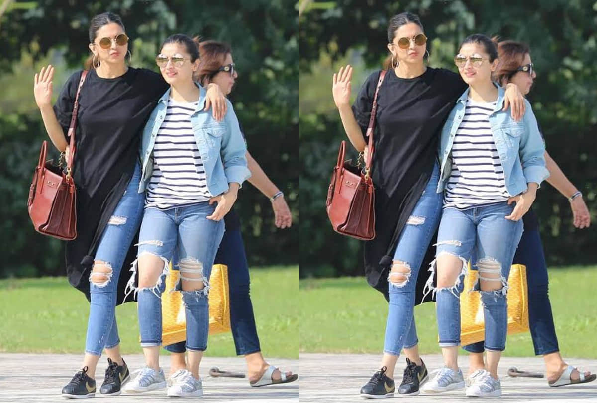 how to style t shirt with ripped jeans like b town actress