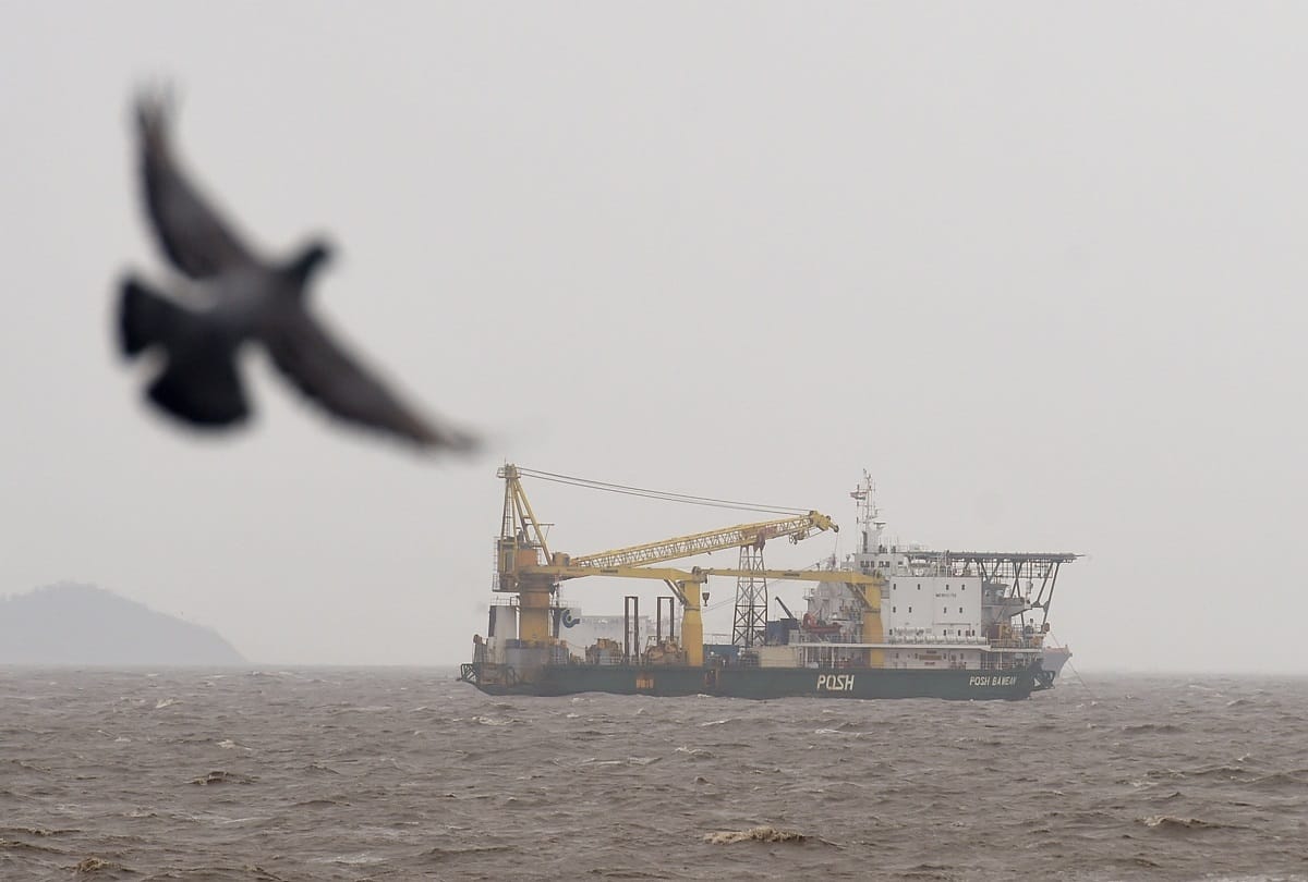 sources say ship stranded in tauktae cyclone due to short time miscalculation