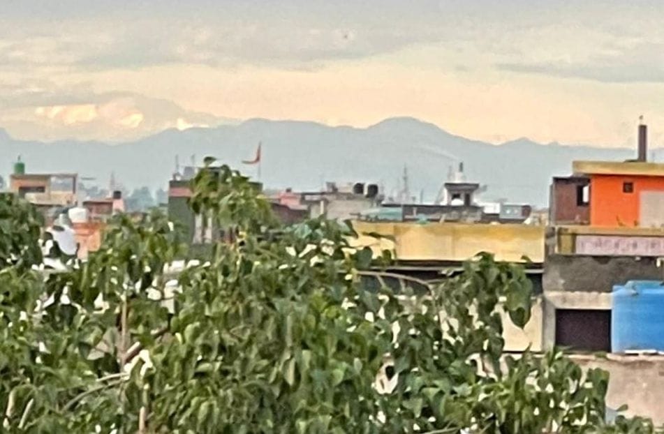 Shivalik hills appeared from Muzaffarnagar