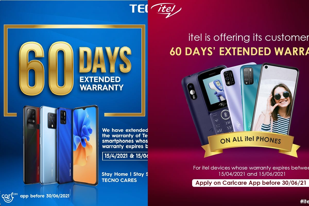 itel and tecno extended warranty by two months due to coronavirus imposing lockdown