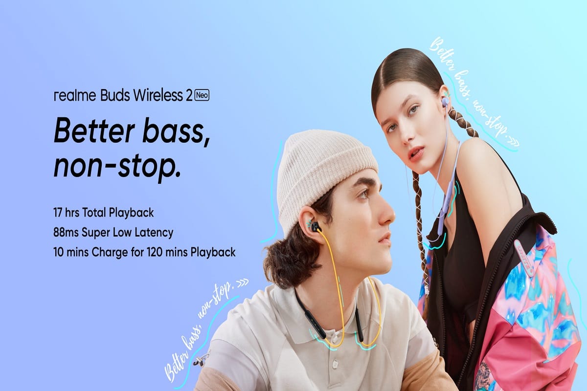 Realme Buds Wireless 2 Neo launched With Up to 17 Hours of Total Playback