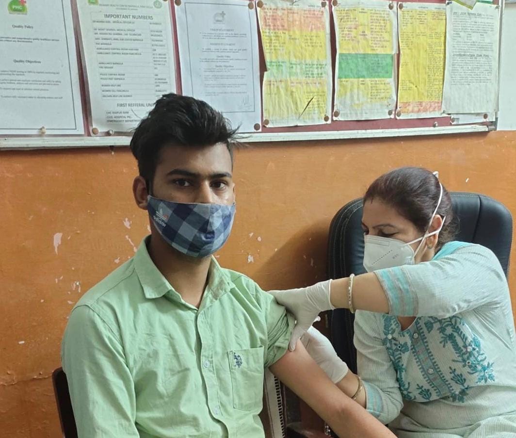 Camp set up at Barwala community center, 200 people got vaccinated