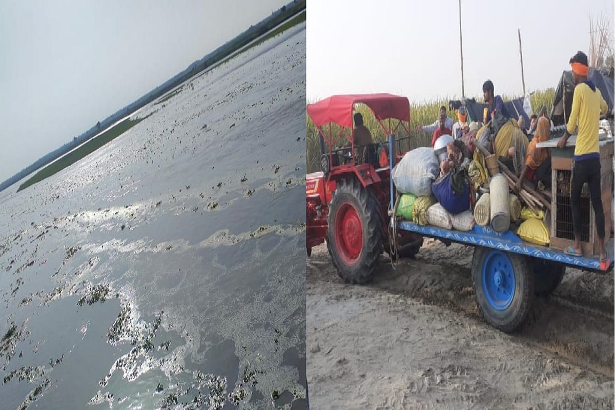 The water level in the Ganges has started rising in Hastinapur and the authorities have warned people to get out