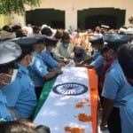 अभिवन चौधरी का अंतिम संस्कार किया गया।