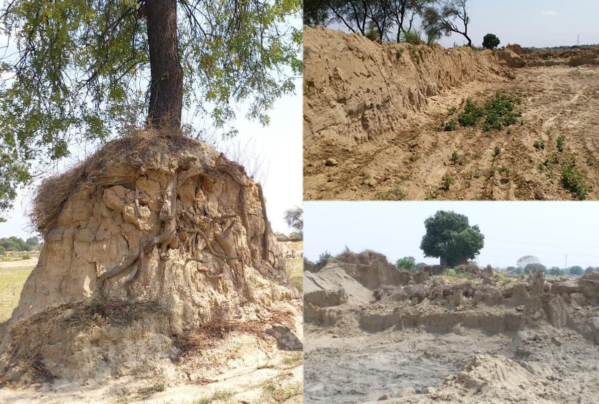 Illegal mining in Sachendi kanpur