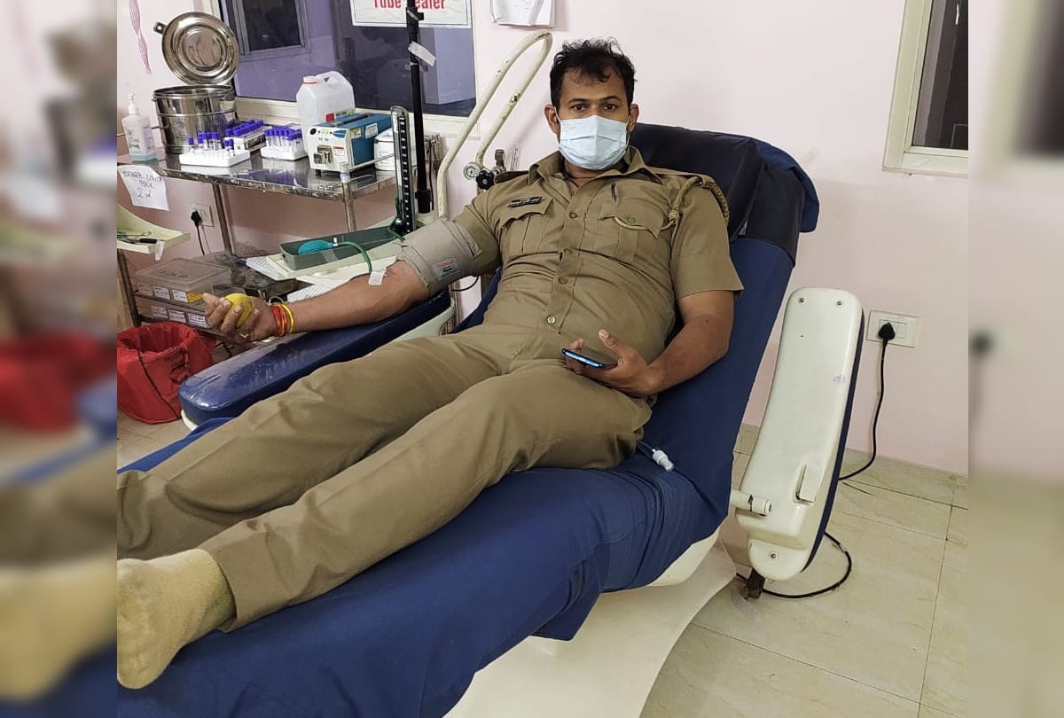 police constable helped women by blood donate