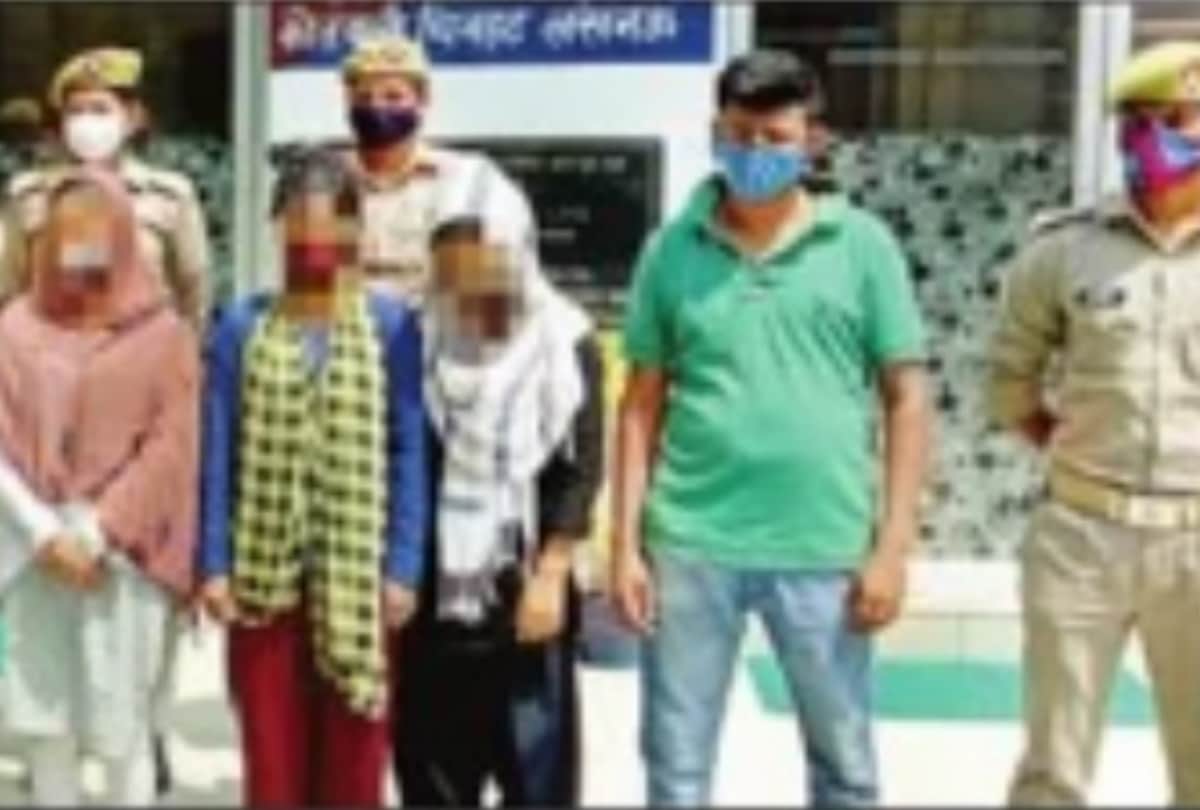sex racket get caught in chinhat in Lucknow.