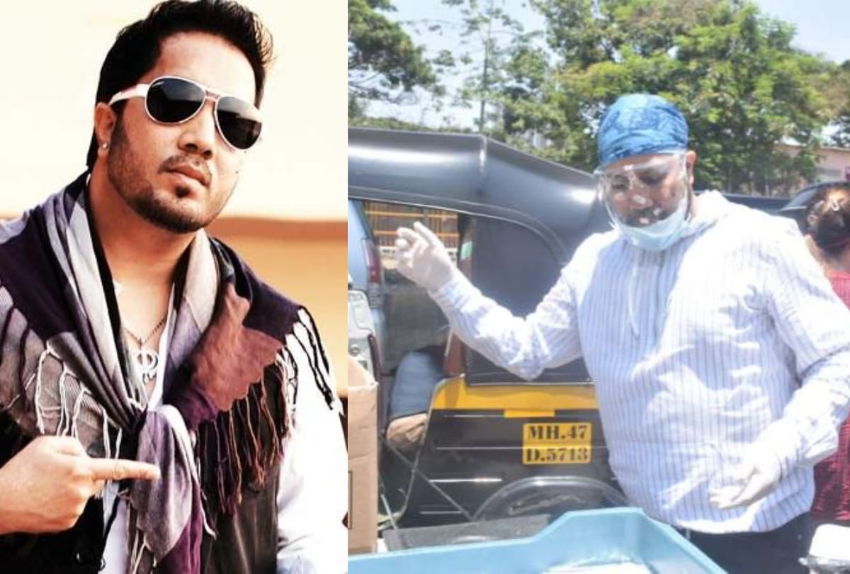 Singer Mika Singh Distributed Food Among Poor People Bhoomi Trivedi And Vindu Dara Singh