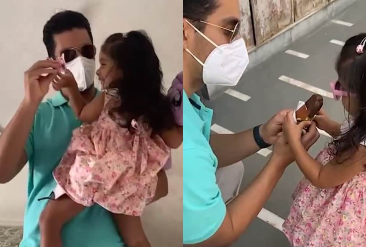 Angad Bedi returned home after tested negative for covid 19 hugged wife and daughter video goes viral