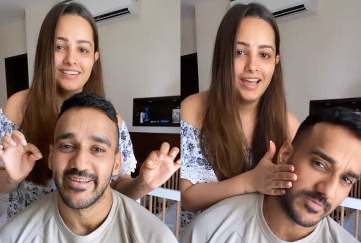 Anita Hassanandani pull funny prank to husband Rohit Reddy video goes viral