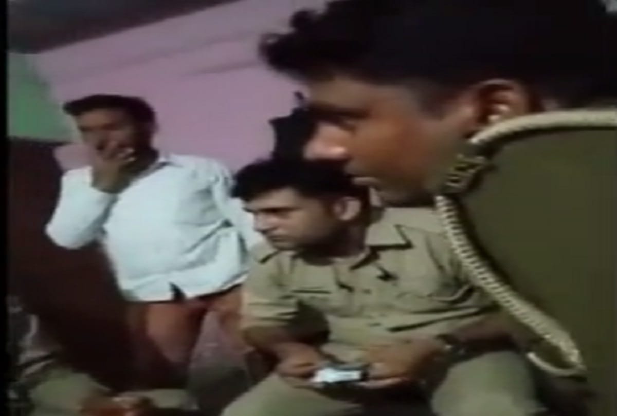 Video viral of police celebrating beer party SSP spots four policemen