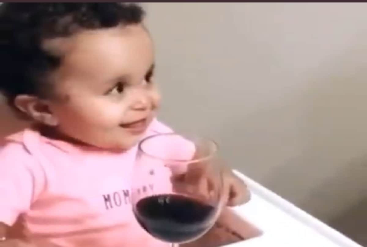 Viral Video Kid become happy after seeing wine glass Anand Mahindra shared the video