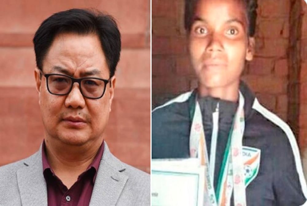 Sports minister Kiren Rijiju takes note of footballer Sangeeta Soren financial struggles, says help is on way 