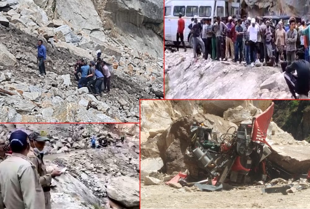 Uttarakhand Lipulekh motorway News: Three labourers Died after Mountain collapse photos
