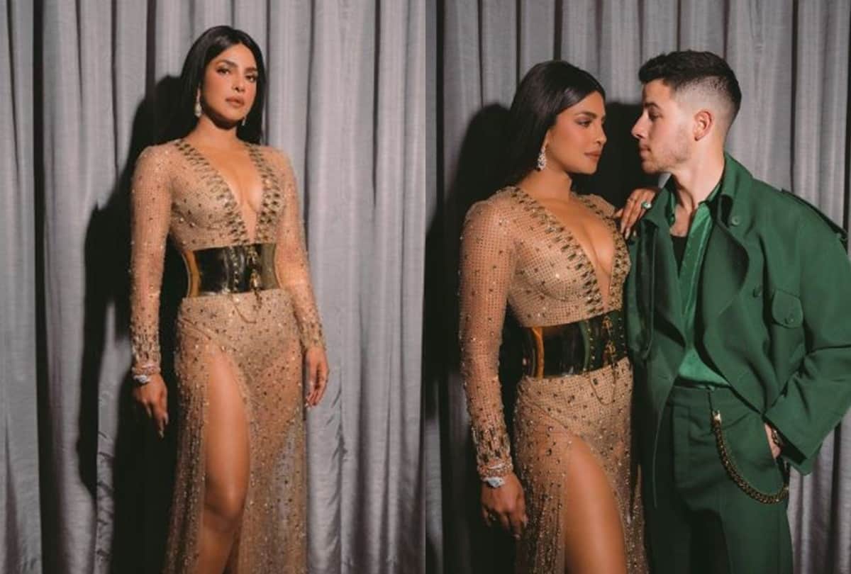 Billboard music awards 2021 Priyanka Chopra stole limelight in her gorgeous look see romantic photos with Nick jonas