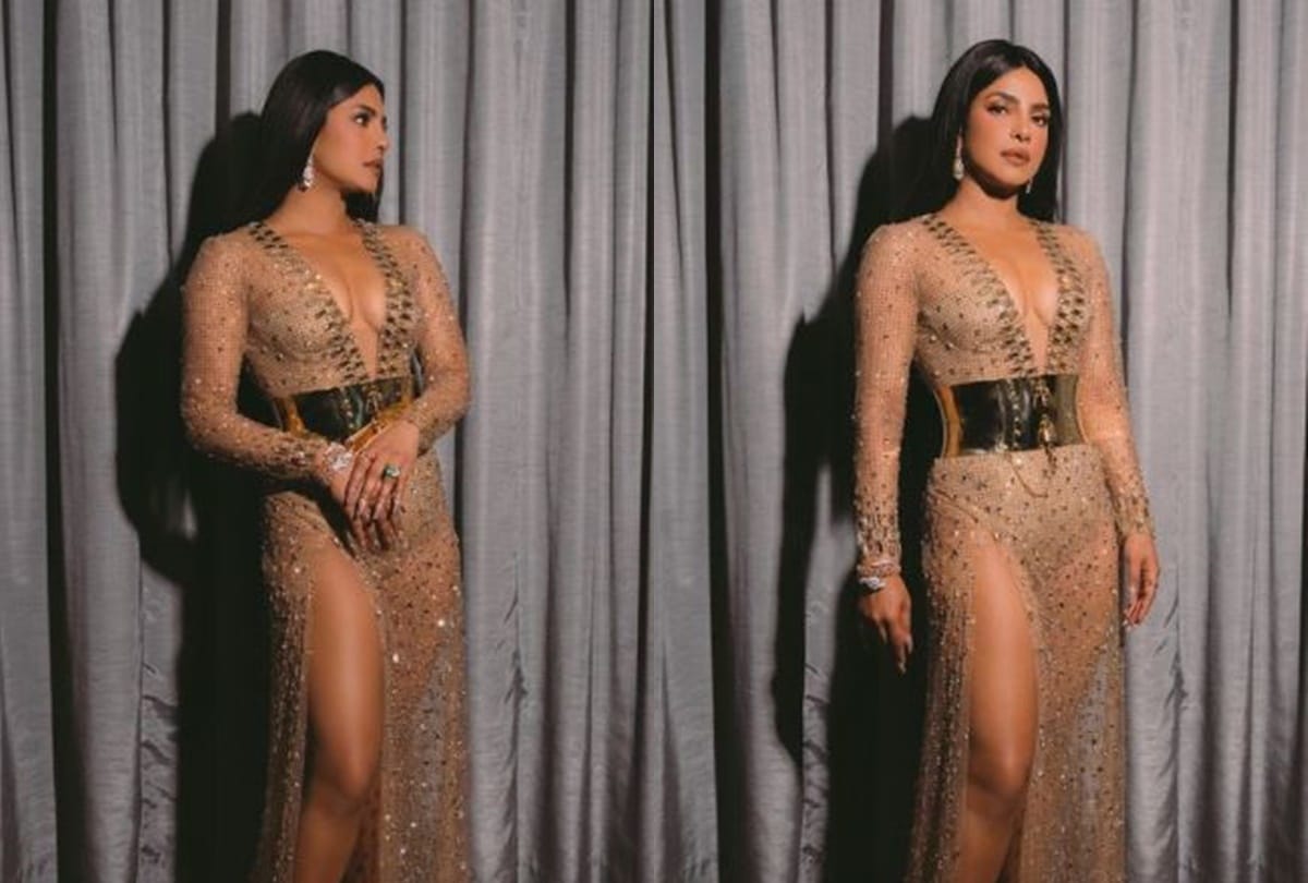 Billboard music awards 2021 Priyanka Chopra stole limelight in her gorgeous look see romantic photos with Nick jonas