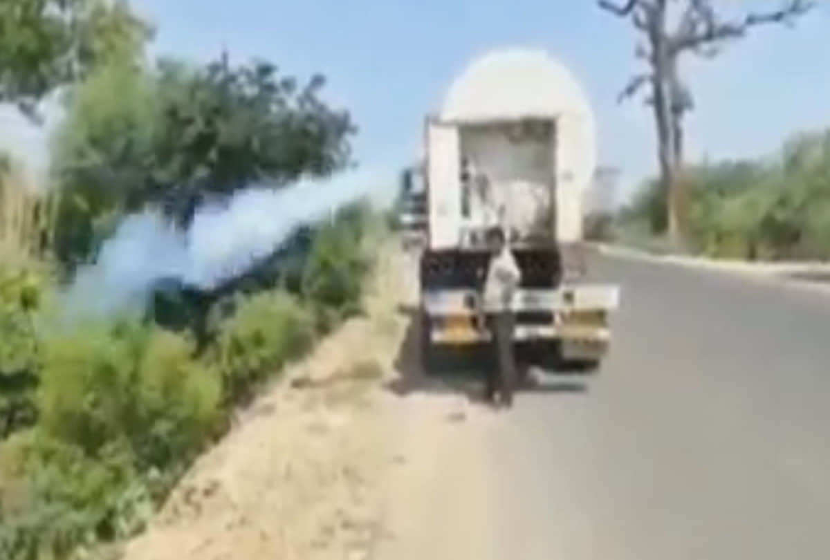 Oxygen tanker, video goes viral, ghatampur news