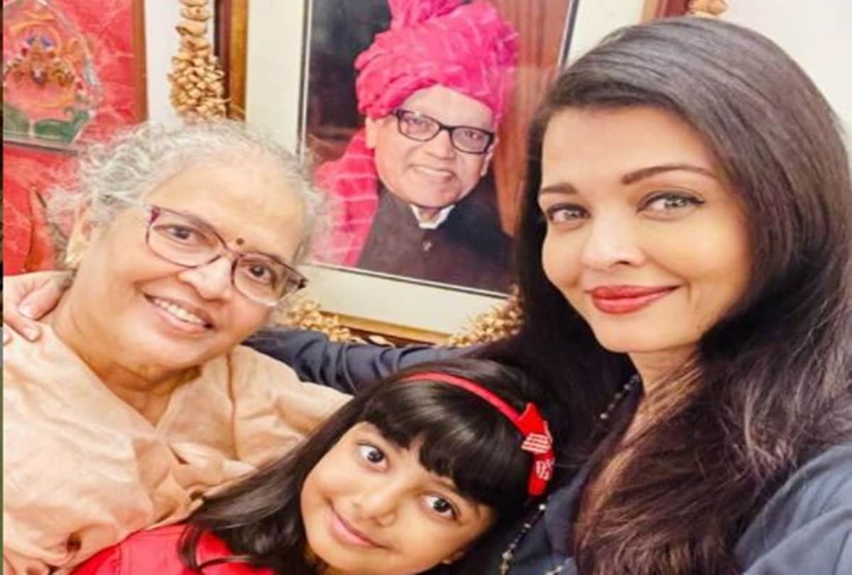 Aishwarya Rai Bachchan celebrated mother Vrinda Rai Birthday with Abhishek and Aradhya see photos