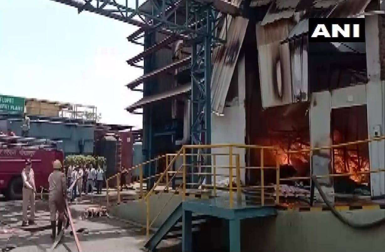 Madhya Pradesh A fire breaks out at a factory in Pithampur Industrial Area of Dhar district