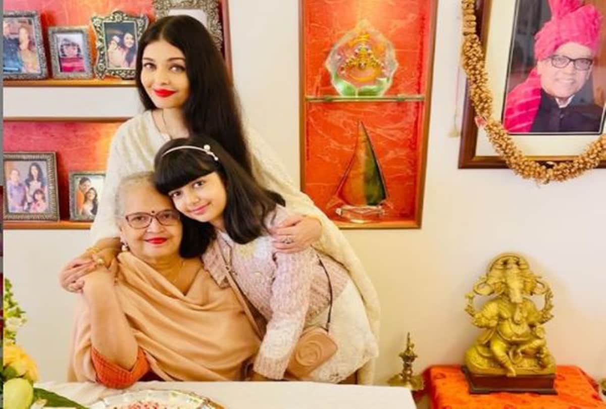 Aishwarya Rai Bachchan celebrated mother Vrinda Rai Birthday with Abhishek and Aradhya see photos