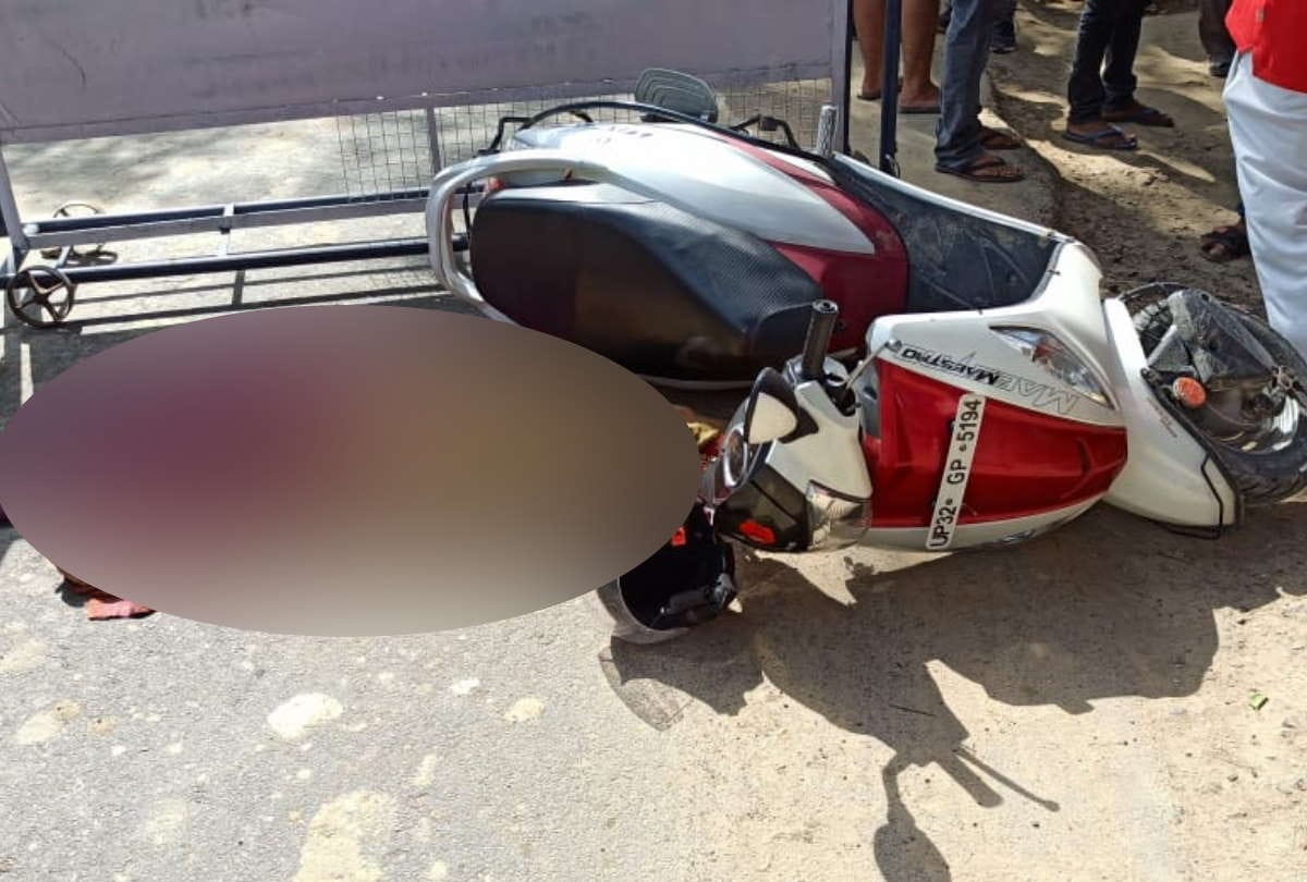 woman died in road accident due to truck attack at siddharthnagar