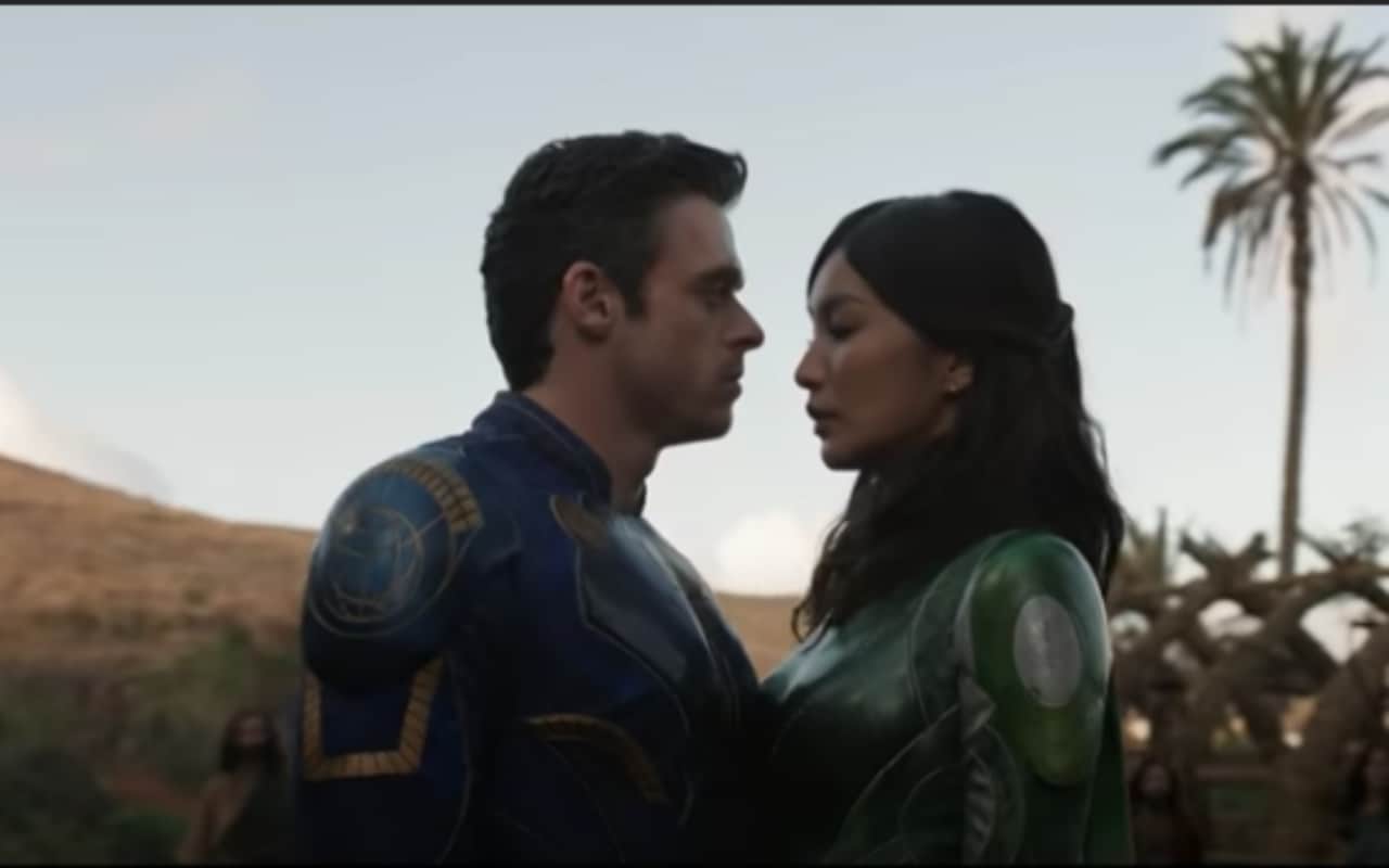 Marvel Studios Eternals teaser trailer poster out Angelina Jolie Salma Hayek Richard Madden Kumail Nanjiani Lauren Ridl