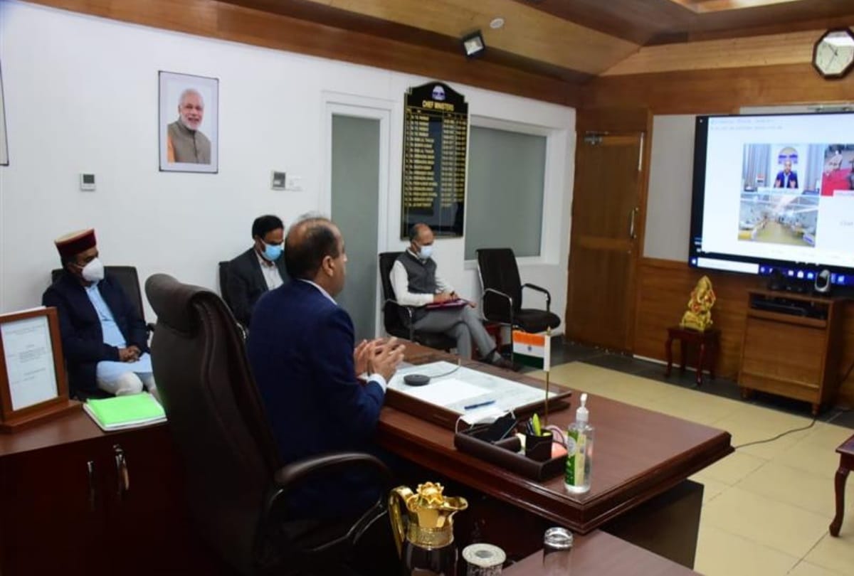 cm jairam thakur virtually inaugurated makeshift hospital in Parour Kangra