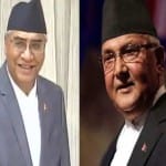 Sher Bahadur Deuba and KP Sharma Oli