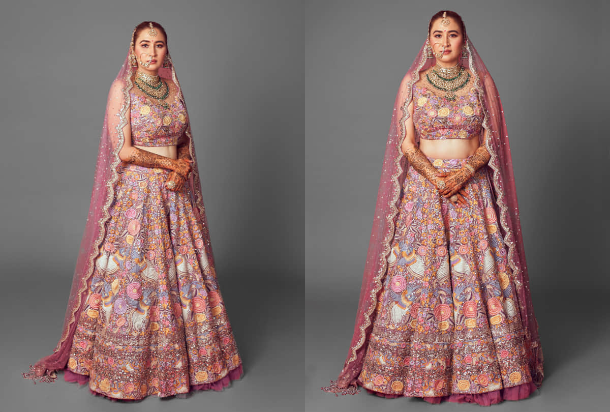 badminton player jwala gutta north indian wedding lehenga resplendently gorgeous designed by Rimple and Harpreet Narula