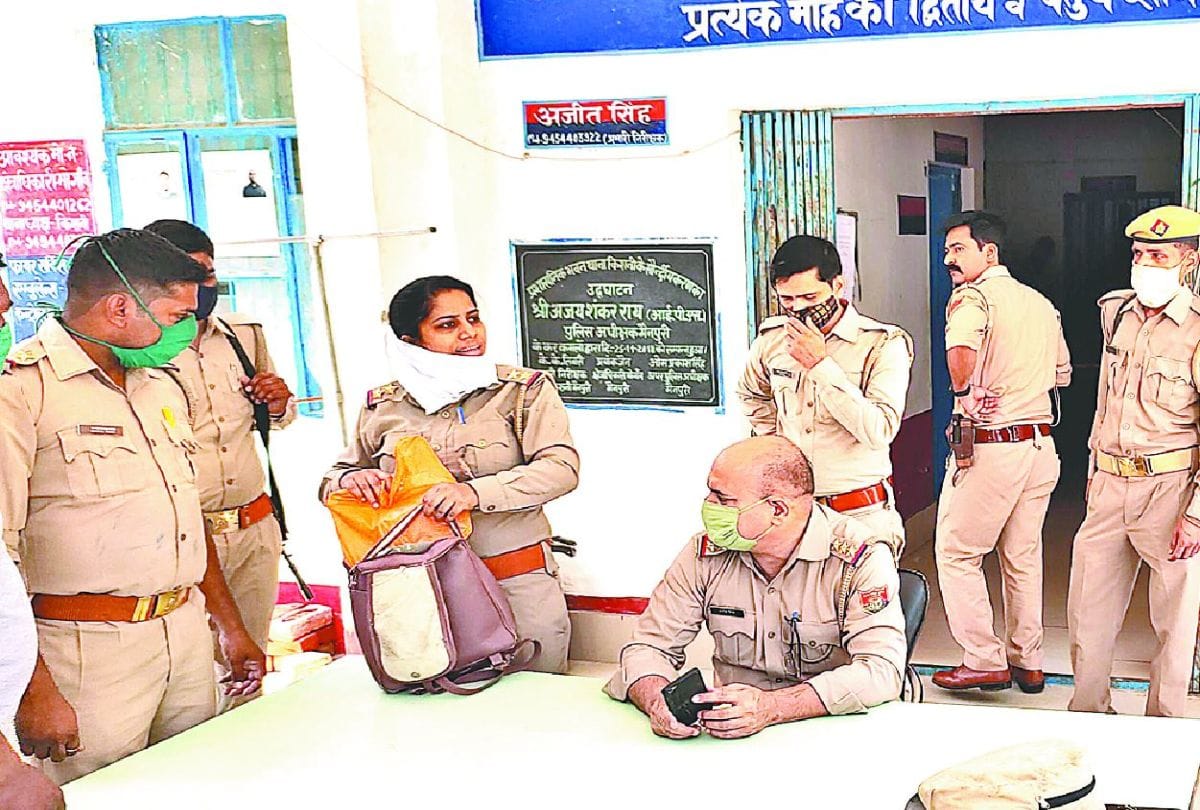 girl reached the police station to commit self-immolation with petrol and match in mainpuri