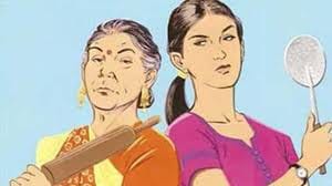Somewhere angry with mother-in-law daughter-in-law, there is rage among the couple, then domestic dispute escalated