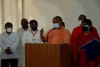 मिर्जापुर पहुंचे उत्तर प्रदेश के मुख्यमंत्री योगी आदित्यनाथ