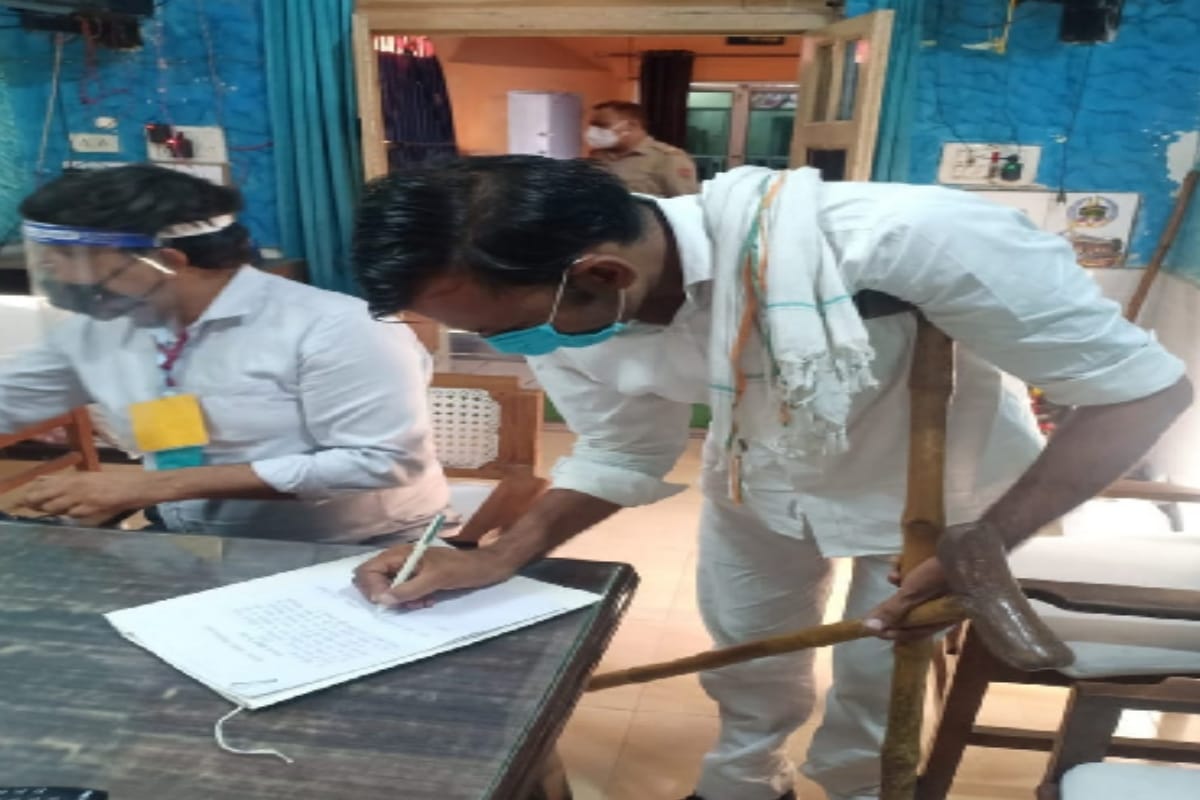Two village heads took oath in jail