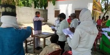 BJP leader administered oath to village head and members