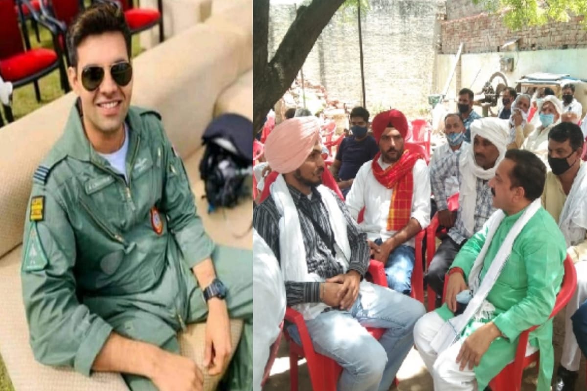Martyr Abhinav chaudhary: villagers of Punjab Langiana arrived to pay tribute to Shaheed Abhinav Chaudhary traveling four hundred kilometers