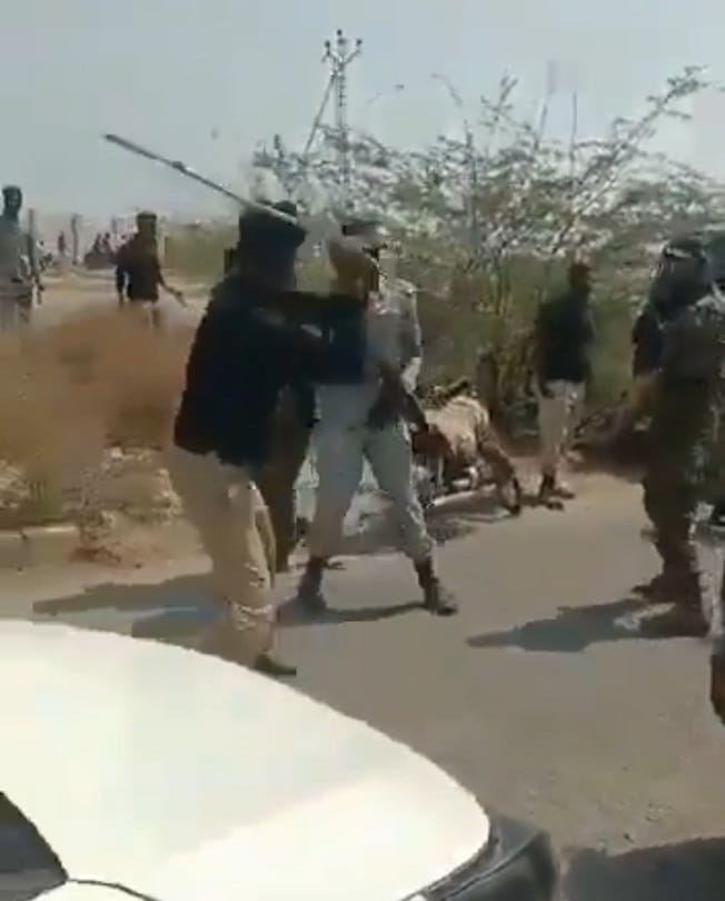 A violent clash between police and Pakistan navy officers in Karachi