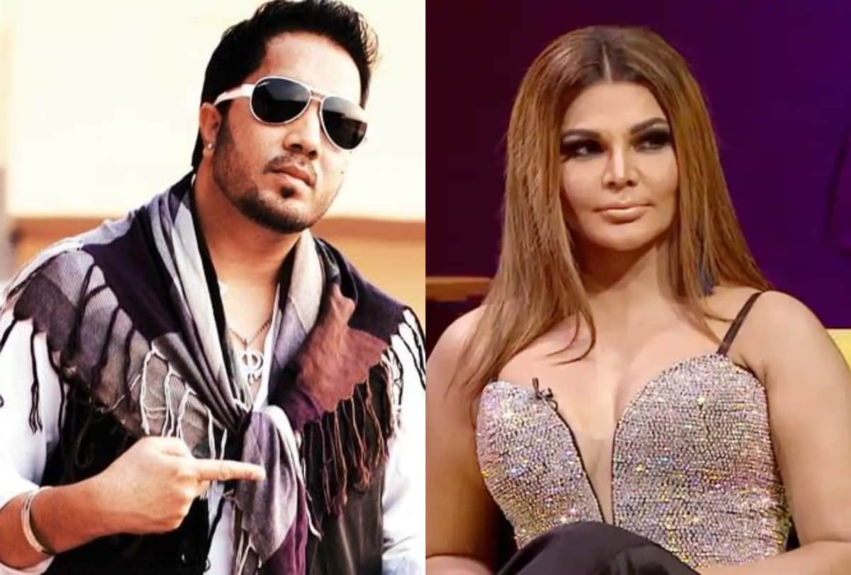 After 15 Years Of Kissing Controversy Rakhi Sawant Reunites With Mika Singh Touches His Feet