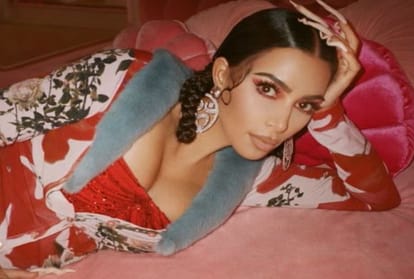 Kim Kardashian got trolled after wearing Om design Earing in her latest photos