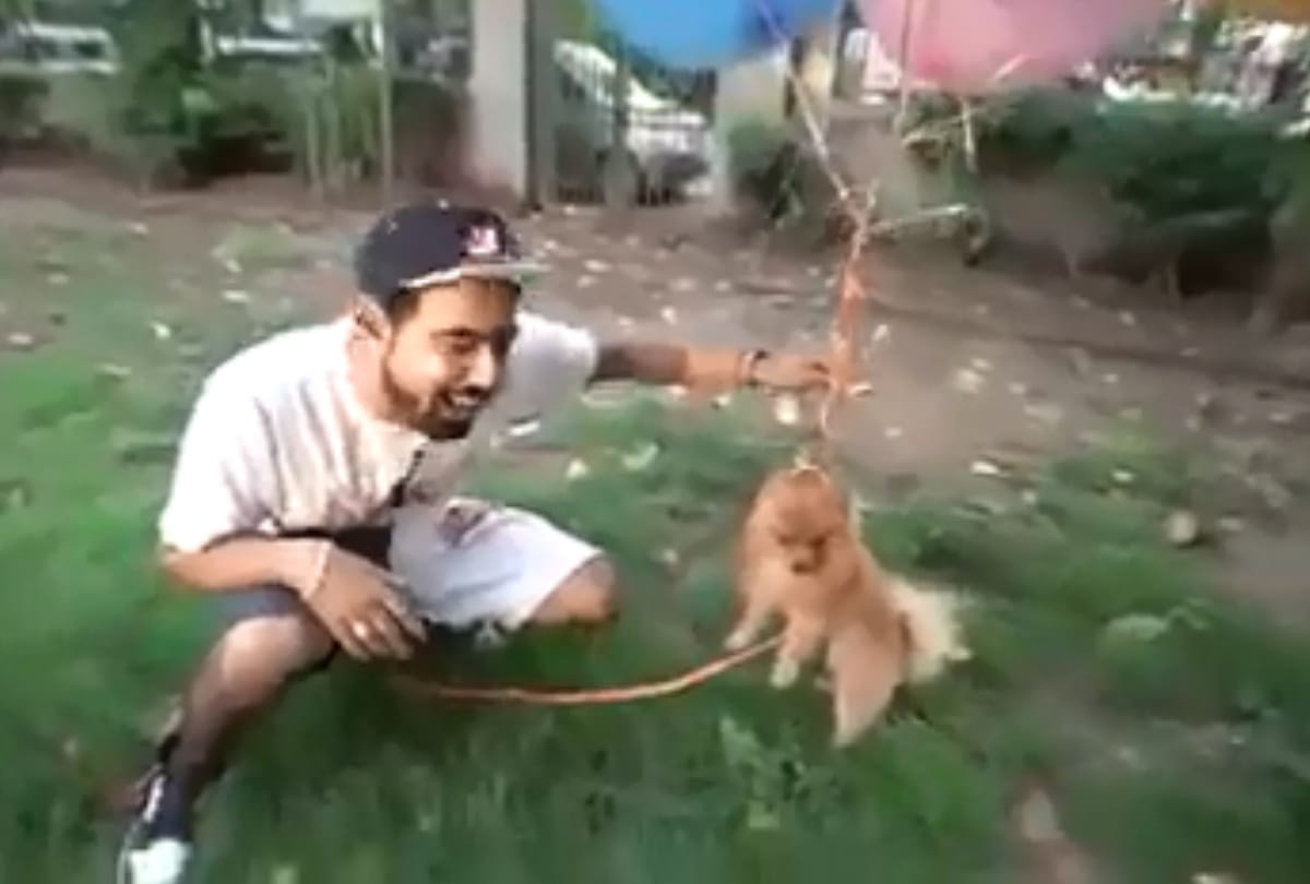 delhi youtuber arrested for flying dog with hydrogen balloon animal cruelty case filed