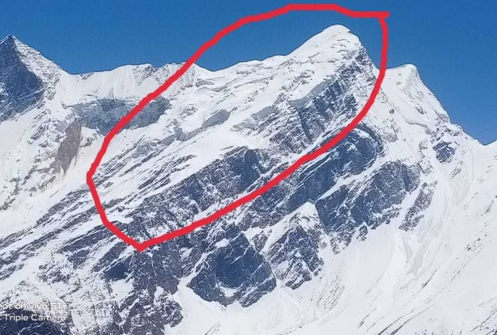 Uttarakhand News: Cracks seen in glacier of  RishiGanga originating Area Photos