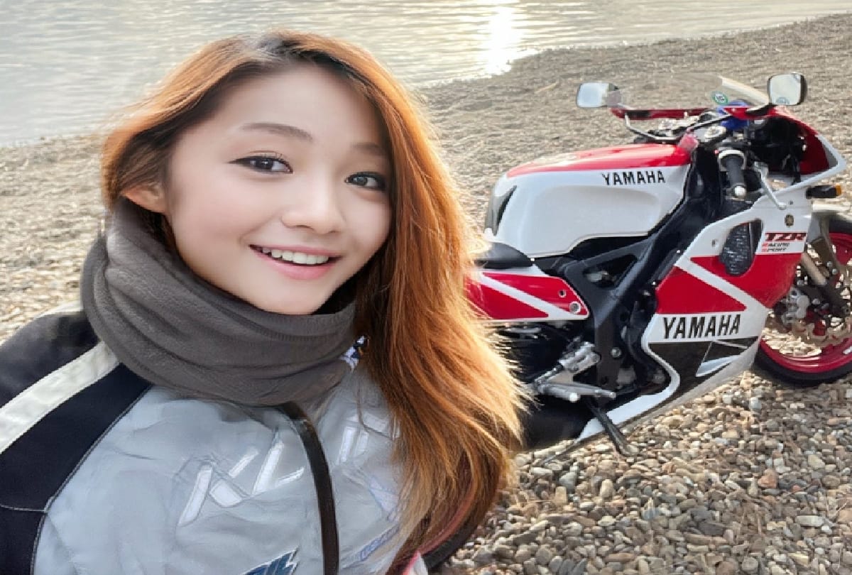Interesting news of japan young female biker reveled as 50 years old man