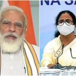 प्रधानमंत्री नरेंद्र मोदी और मुख्यमंत्री ममता बनर्जी