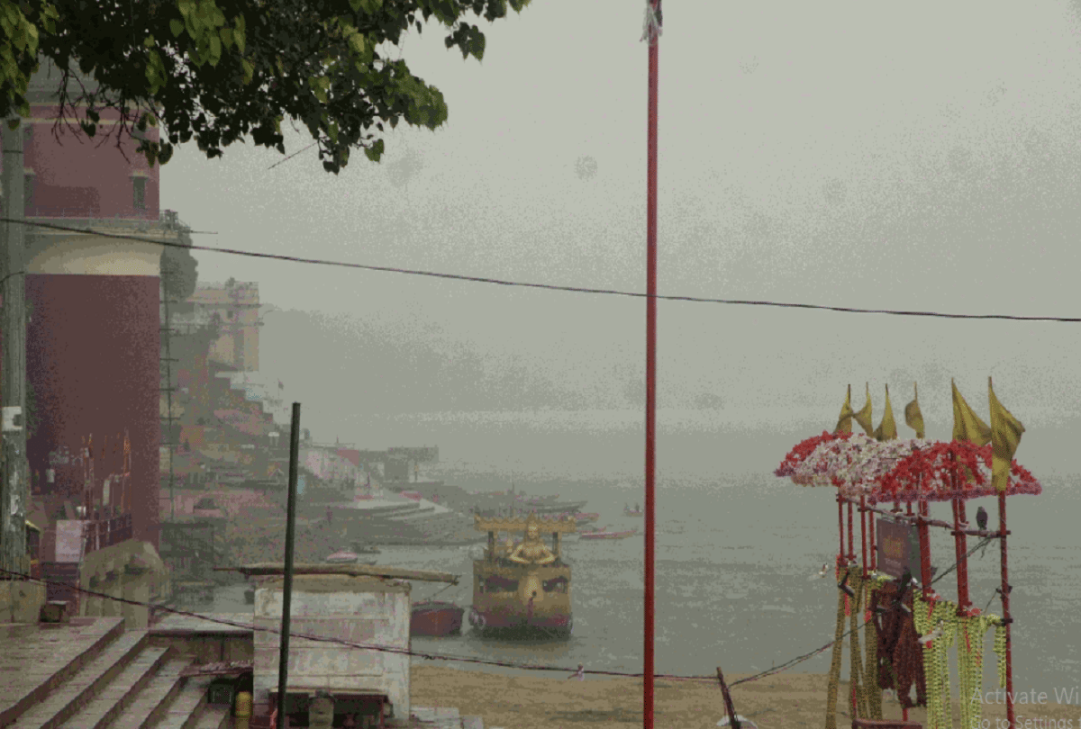 Police inspector laine hazir after viral photo of people beating on assi ghat in varanasi