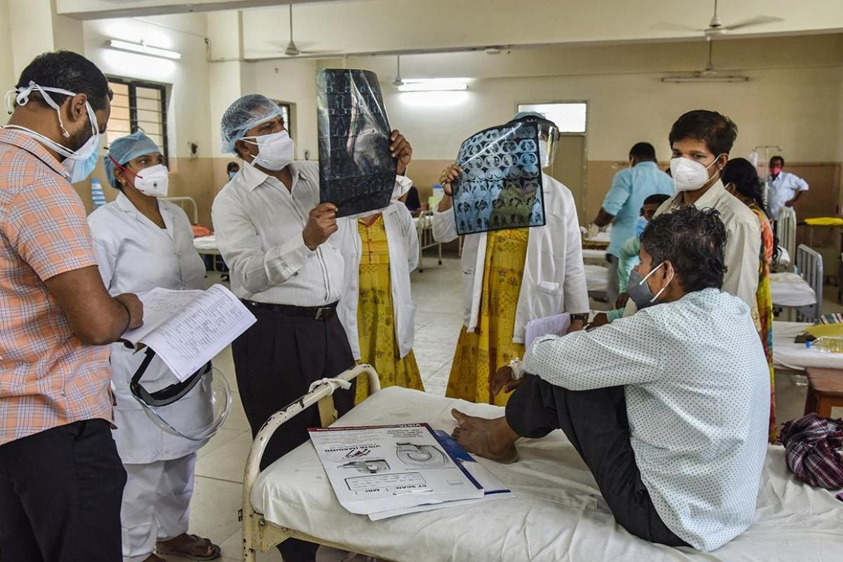 jaw pulled out to save patient life from black fungus in jhansi