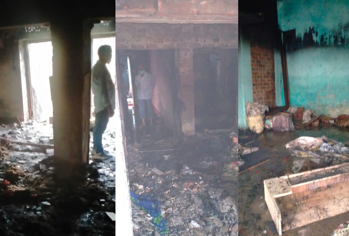 Massive fire breaks out in house at Gorakhpur one injured
